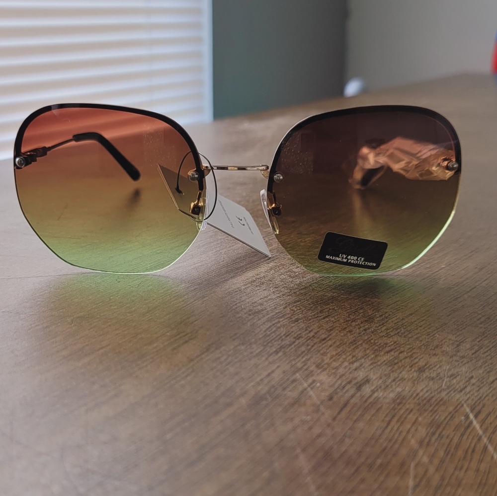 Rimless women sunglasses